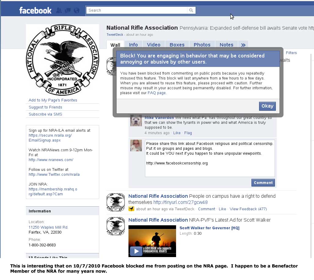 Facebook political censorship http://www.facebookcensorship.org